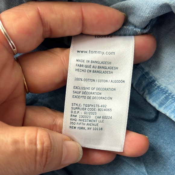 Tommy Hilfiger Light Blue Denim Shirt - Picture 7 of 8